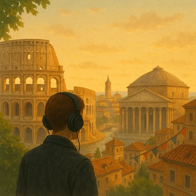 Rome self-guided audio guide app