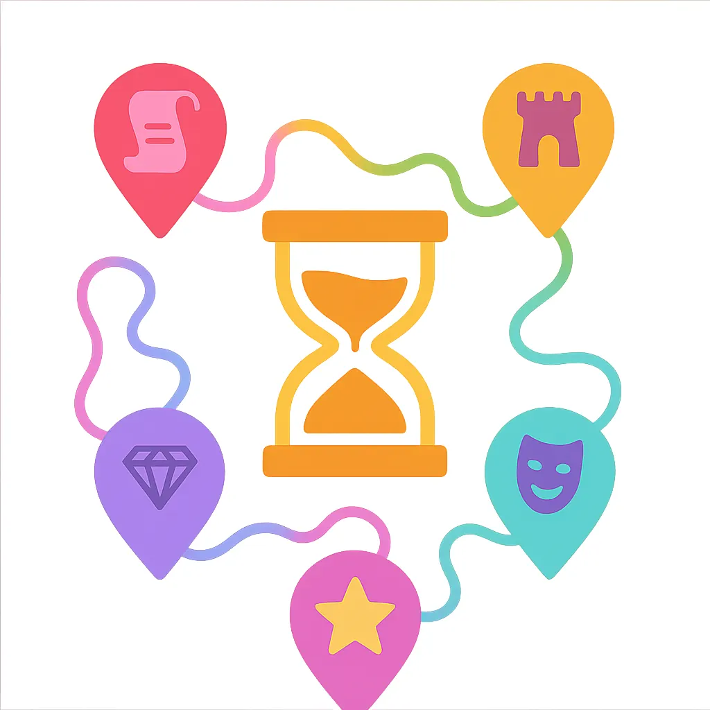 Walking pace icon for flexible self-guided audio tours